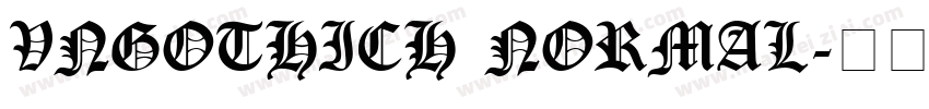 VnGothicH Normal字体转换